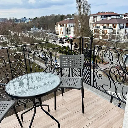 Apartmán Trzy Korony Drei Kronen 3 Balkone Deluxe 60m2 Topview Svinoústí